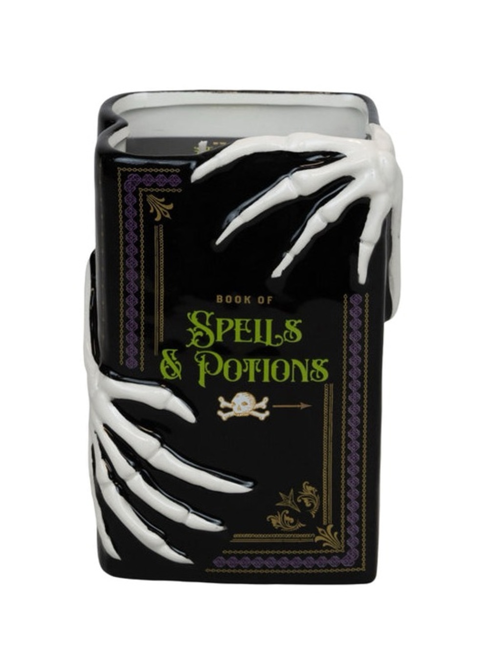 Goodies by DW Home Spells and Potions Ceramic Book Candle